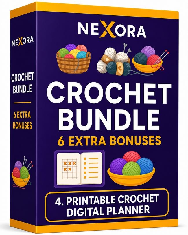 Bonus 4 — Printable Crochet Digital Planner